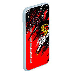 Чехол iPhone XS Max матовый PORSCHE ПОРШЕ ГРАНЖ, цвет: 3D-голубой — фото 2