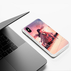 Чехол iPhone XS Max матовый Kakegurui Yumeko Jabami art, цвет: 3D-белый — фото 2