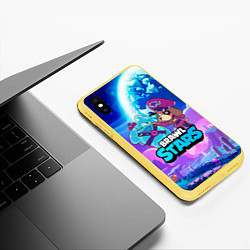 Чехол iPhone XS Max матовый Сквик Squeak и Генерал Гавс, цвет: 3D-желтый — фото 2