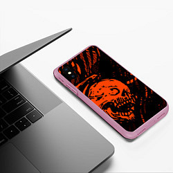 Чехол iPhone XS Max матовый Without a soul, цвет: 3D-розовый — фото 2
