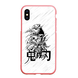 Чехол iPhone XS Max матовый Иноске Хашибира Kimetsu no Yaiba