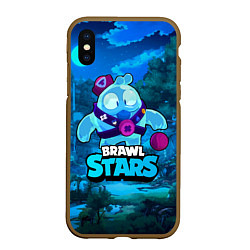 Чехол iPhone XS Max матовый Сквик Squeak Brawl Stars