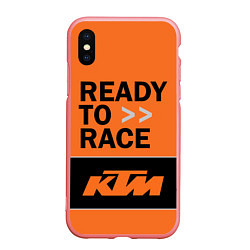 Чехол iPhone XS Max матовый KTM READY TO RACE Z, цвет: 3D-баблгам