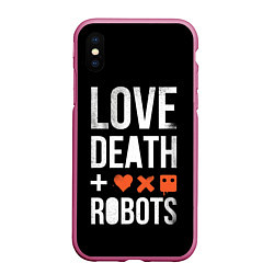 Чехол iPhone XS Max матовый Love Death Robots