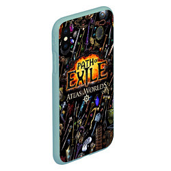 Чехол iPhone XS Max матовый Path of Exile, цвет: 3D-мятный — фото 2