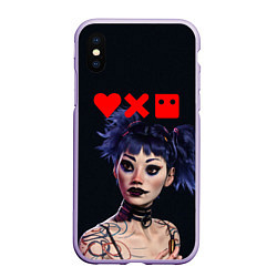 Чехол iPhone XS Max матовый Love, Death and Robots Lora Z