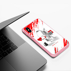 Чехол iPhone XS Max матовый Love, Death and Cats Любов, смерть и котики Z, цвет: 3D-баблгам — фото 2