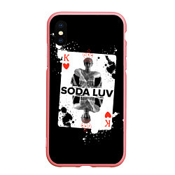 Чехол iPhone XS Max матовый Репер - SODA LUV, цвет: 3D-баблгам