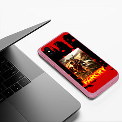 Чехол iPhone XS Max матовый FARCRY ФАРКРАЙ GAME, цвет: 3D-малиновый — фото 2