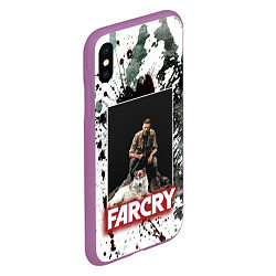 Чехол iPhone XS Max матовый FARCRY WOLF, цвет: 3D-фиолетовый — фото 2