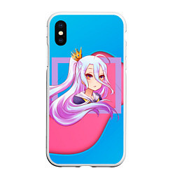 Чехол iPhone XS Max матовый Sweet Shiro, цвет: 3D-белый