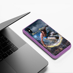 Чехол iPhone XS Max матовый Prince of Persia, цвет: 3D-фиолетовый — фото 2