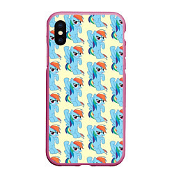 Чехол iPhone XS Max матовый Rainbow Dash