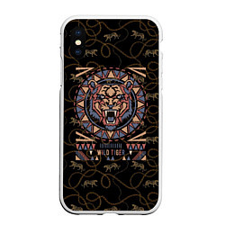 Чехол iPhone XS Max матовый WILD TIGER