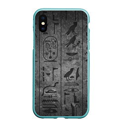 Чехол iPhone XS Max матовый Египетские Иероглифы 3D