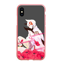 Чехол iPhone XS Max матовый Flower Tomoe