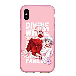 Чехол iPhone XS Max матовый Divine white snake