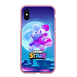 Чехол iPhone XS Max матовый Сквик Squeak Brawl Stars