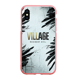 Чехол iPhone XS Max матовый Resident Evil Village Crow