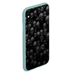 Чехол iPhone XS Max матовый Общее захоронение, цвет: 3D-мятный — фото 2