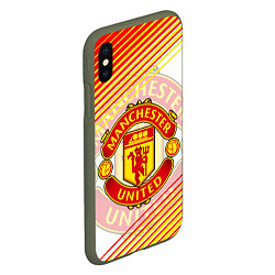 Чехол iPhone XS Max матовый МАНЧЕСТЕР MANCHESTER SPORT, цвет: 3D-темно-зеленый — фото 2