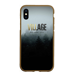 Чехол iPhone XS Max матовый Resident Evil Village