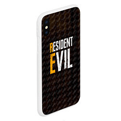 Чехол iPhone XS Max матовый RESIDENT EVIL VILLAGE ДЕРЕВН, цвет: 3D-белый — фото 2