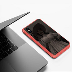 Чехол iPhone XS Max матовый ДИМИТРЕСКУ RESIDENT EVIL, цвет: 3D-красный — фото 2