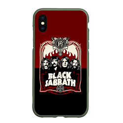 Чехол iPhone XS Max матовый Black Sabbath, цвет: 3D-темно-зеленый