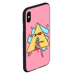 Чехол iPhone XS Max матовый Motoko Art, цвет: 3D-черный — фото 2