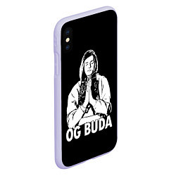 Чехол iPhone XS Max матовый OG Buda, цвет: 3D-светло-сиреневый — фото 2