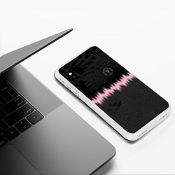 Чехол iPhone XS Max матовый INTER MIAMI 2021, цвет: 3D-белый — фото 2