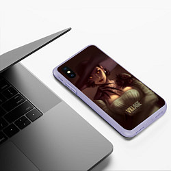 Чехол iPhone XS Max матовый Lady Alcina Dimitrescu, цвет: 3D-светло-сиреневый — фото 2