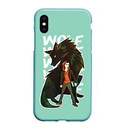 Чехол iPhone XS Max матовый Wolf