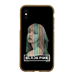 Чехол iPhone XS Max матовый Lisa BP, цвет: 3D-коричневый