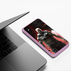 Чехол iPhone XS Max матовый Werewolf: The Apocalypse, цвет: 3D-сиреневый — фото 2