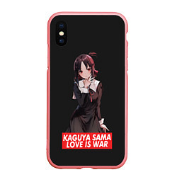 Чехол iPhone XS Max матовый Kaguya-sama: Love Is War, цвет: 3D-баблгам