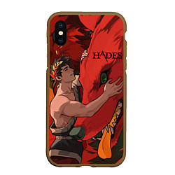 Чехол iPhone XS Max матовый Hades Zagreus, цвет: 3D-коричневый