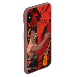 Чехол iPhone XS Max матовый Hades Zagreus, цвет: 3D-коричневый — фото 2