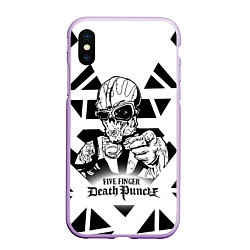 Чехол iPhone XS Max матовый Five Finger Death Punch