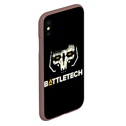 Чехол iPhone XS Max матовый BATTLETECH, цвет: 3D-коричневый — фото 2