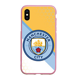 Чехол iPhone XS Max матовый MANCHESTER CITY МАНЧЕСТЕР