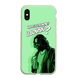 Чехол iPhone XS Max матовый Where is the money?, цвет: 3D-салатовый