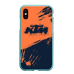 Чехол iPhone XS Max матовый KTM ГРАНЖ Z, цвет: 3D-мятный