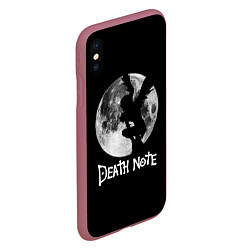 Чехол iPhone XS Max матовый Мрачный Рюк Death Note, цвет: 3D-малиновый — фото 2