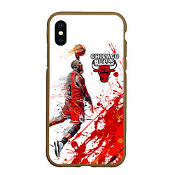 Чехол iPhone XS Max матовый CHICAGO BULLS 9