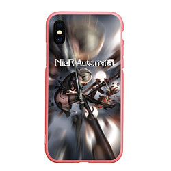 Чехол iPhone XS Max матовый YoRHa Nier Automata Z, цвет: 3D-баблгам