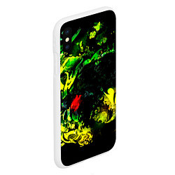 Чехол iPhone XS Max матовый ACID DRAGON, цвет: 3D-белый — фото 2