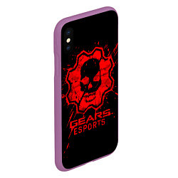 Чехол iPhone XS Max матовый Gears esports, цвет: 3D-фиолетовый — фото 2