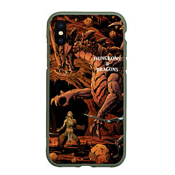 Чехол iPhone XS Max матовый Dungeons and Dragons Схватка